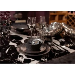 Assiette Cosmos noir Ø27cm
