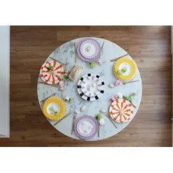 Assiette creuse Harlequin jaune Ø23cm