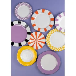 Assiette Harlequin violet Ø21cm