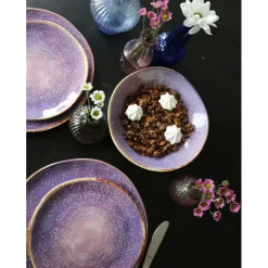 Assiette Shirley violet Ø21cm