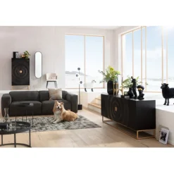 Buffet Madeira foncé 177x75cm