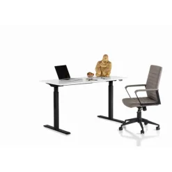 Bureau Office noir blanc 160x80