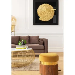 Cadre décoratif Golden Snail 120x120cm