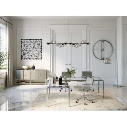Cadre décoratif Silver Flower 100x100cm