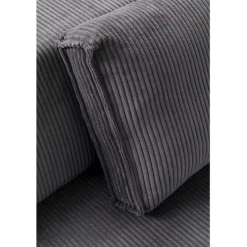 Canapé d angle Infinity Ottomane Cord gris droite