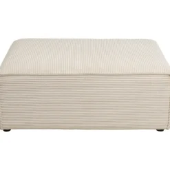 Canapé d angle Infinity Ottomane Cord crème droite