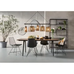 Chaise Grid noir