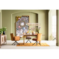 Chaise pivotante a. acc. Chelsea.marron