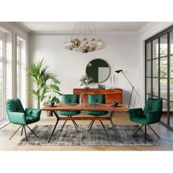 Chaise pivotante a. acc. Mila.vert