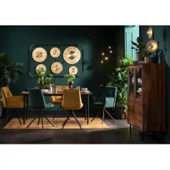 Chaise pivotante a. acc. Mila.jaune