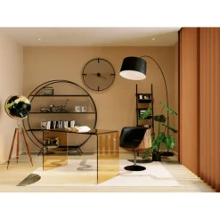 Chaise pivotante Club noyer