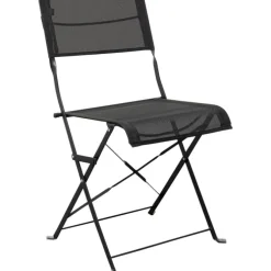 Chaise pliante Balcony noir (2/Set)