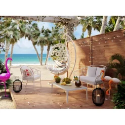 Chaise suspendue Ibiza blanc