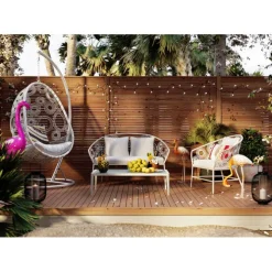 Chaise suspendue Ibiza blanc