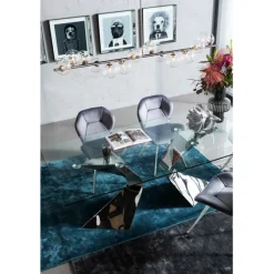 Chaise Viva gris-chromé