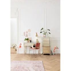 Commode haute Luxury Pearl 5-tiroirs