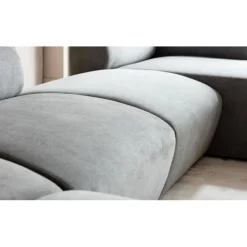Ensemble de canapés 2 Lucca gris droite 328cm