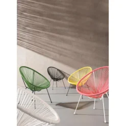 Fauteuil Acapulco cherry