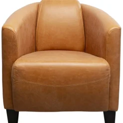 Fauteuil Cigar Lounge cuir  marron clair