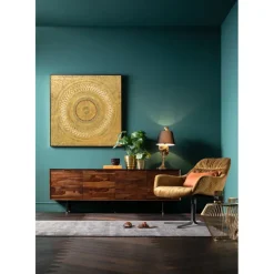 Fauteuil pivotant Bristol jaune