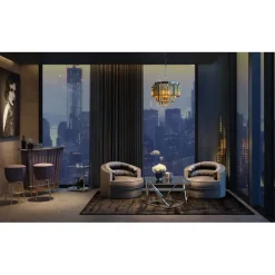 Fauteuil pivotant Music Hall gris