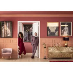 Fauteuil Sandwich mauve