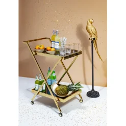 Figurine décorative Parrot doré 116cm