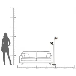 Lampadaire Speaker Duo 149cm