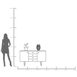 Lanterne Hayat noir 33cm