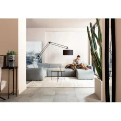 Lucca élément d angle gauche gris 89cm