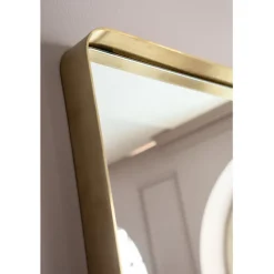Miroir Curve laiton 70x200cm