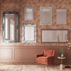 Miroir Frame Eve argenté 180x90cm
