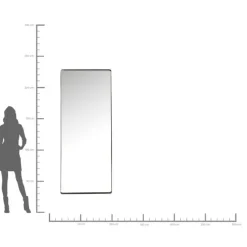 Miroir Ombra Soft noir 200x80cm