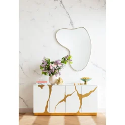 Miroir Shape laiton 110x120cm