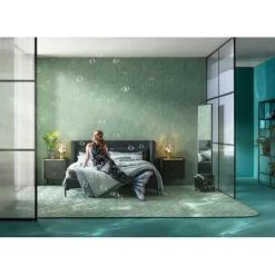Miroir sur pied Hulda noir 46x180cm