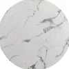 plateau de table Schickeria marbre blanc Ø80c