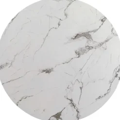 plateau de table Schickeria marbre blanc Ø80c