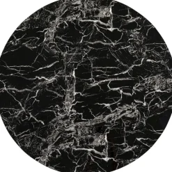 plateau de table Schickeria marbre noir Ø80cm