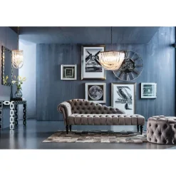 Recamière Desire gris argenté