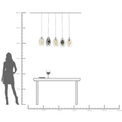 Suspension Diamond Fever Dining noir 110cm