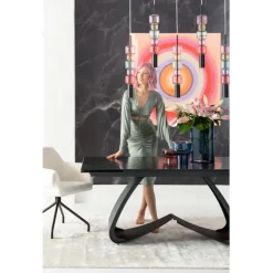 Table à rallonges Bellagio Bubble 180(40+40)x98cm