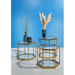 Table d appoint Comb doré 55