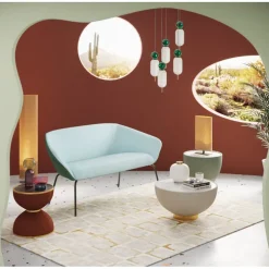 Table d appoint Endless Vegas orange Ø47cm