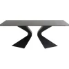 Table Gloria noir ceramique 200x100