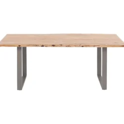 Table Harmony acier brut 180x90cm