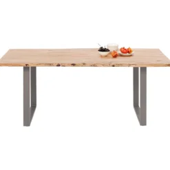 Table Harmony acier brut 180x90cm