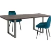 Table Harmony foncé acier brut 200x100