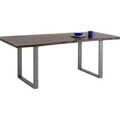 Table Harmony foncé acier brut 200x100