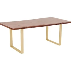 Table Harmony foncé acier brut 200x100