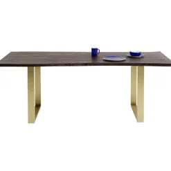 Table Harmony foncé acier brut 200x100
